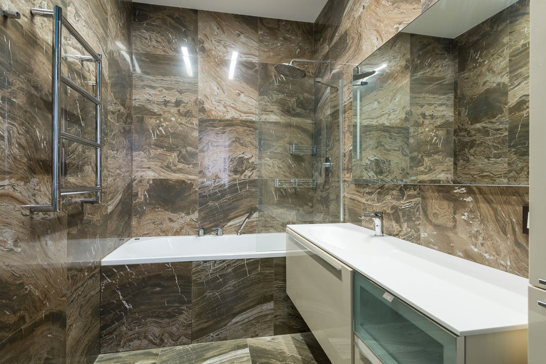 a modern bathroom