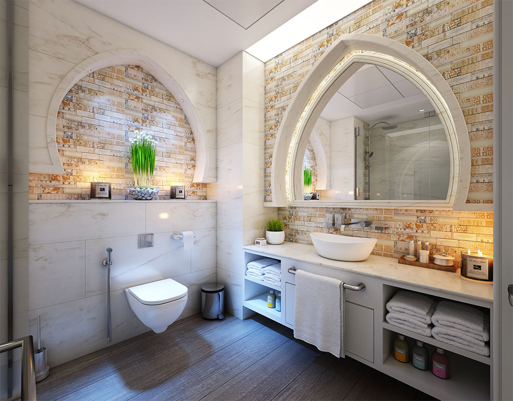 Dome-shaped mirror