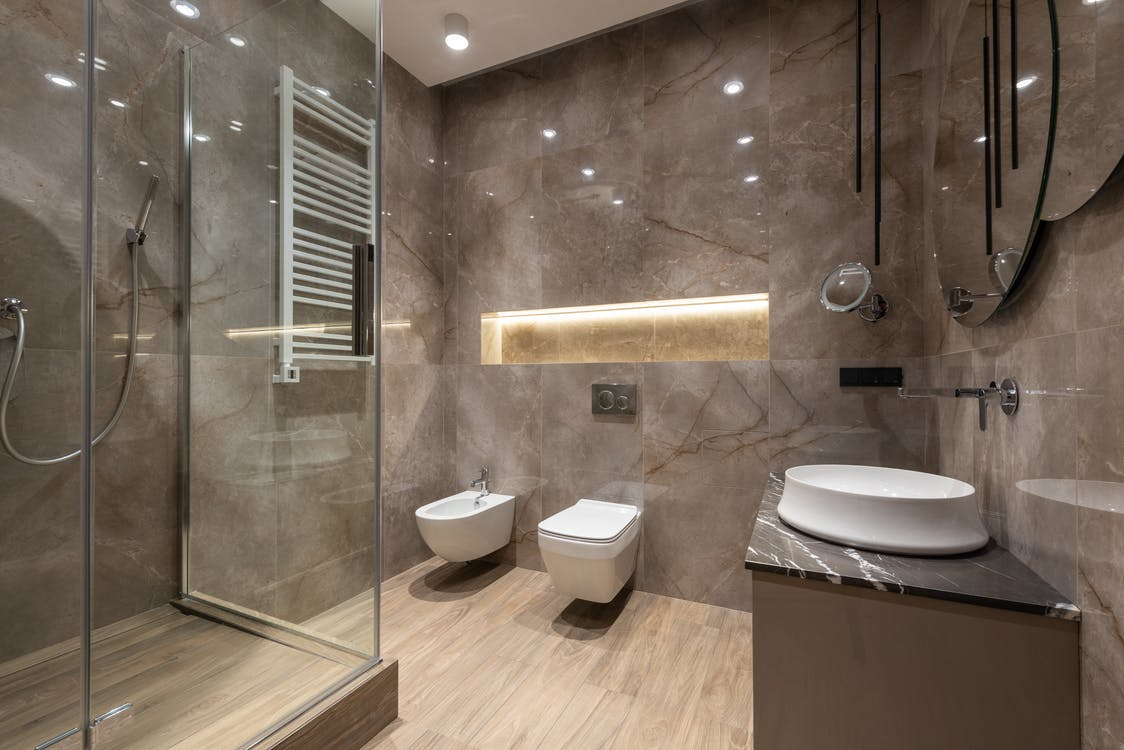 a bathroom’s interior
